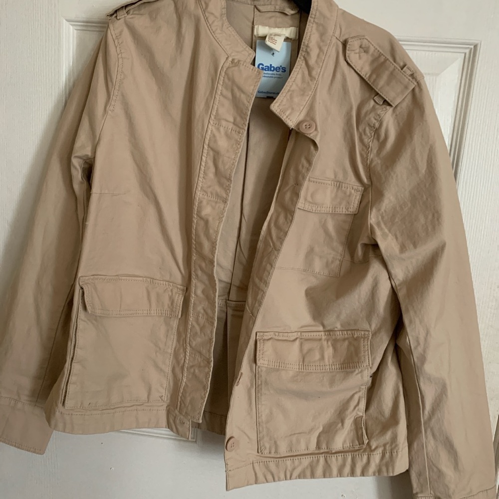 tan jean jacket